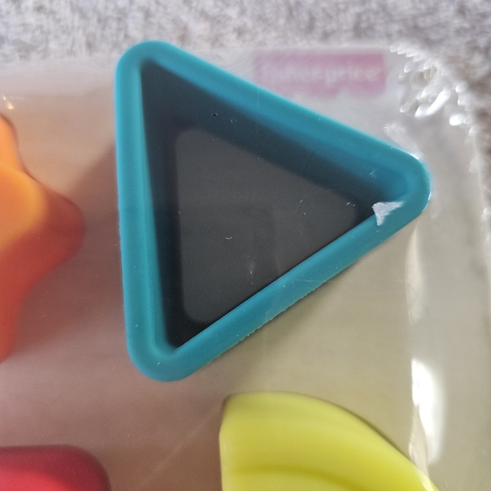 Fisher-Price Colorful Shape Sorter Puzzle - Orange, Teal, Red, Yellow - Picture 6 of 7